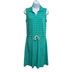 SALE!! T by Talbots Aqua Green Sleeveless Polo Dress Small Petite